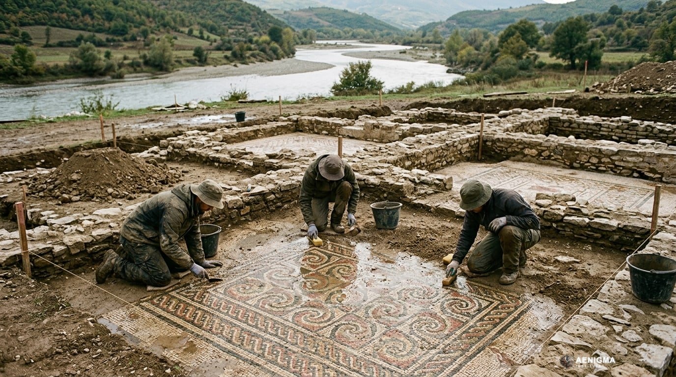 Αναφορές για Ψηφιδωτά της Ύστερης Αρχαιότητας Κοντά στον Ποταμό Αώο